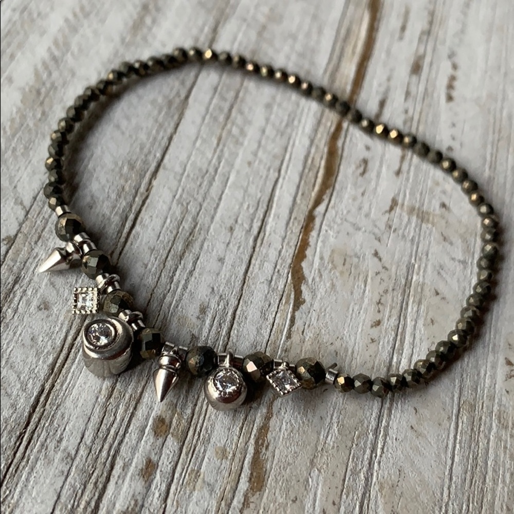 Kendra Scott Supak Pyrite Stacking Bracelets NEW - Picture 5 of 14
